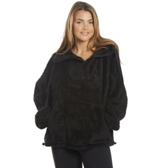 Free People Big Sky High Neck Pullover,NWT, MSRP-$98, BLACK - Picture 1 of 12